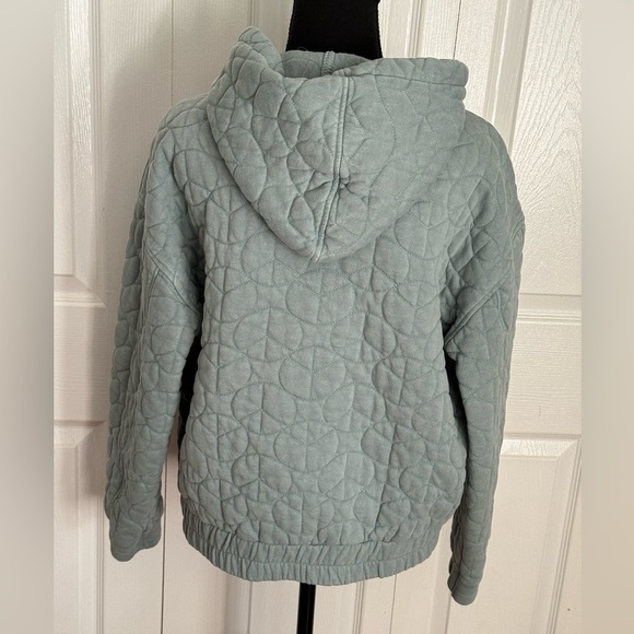 Quilted Peace Sign BDG Urban Outfitters Jacket Oversized distressed coat hoodie - Picture 2 of 4